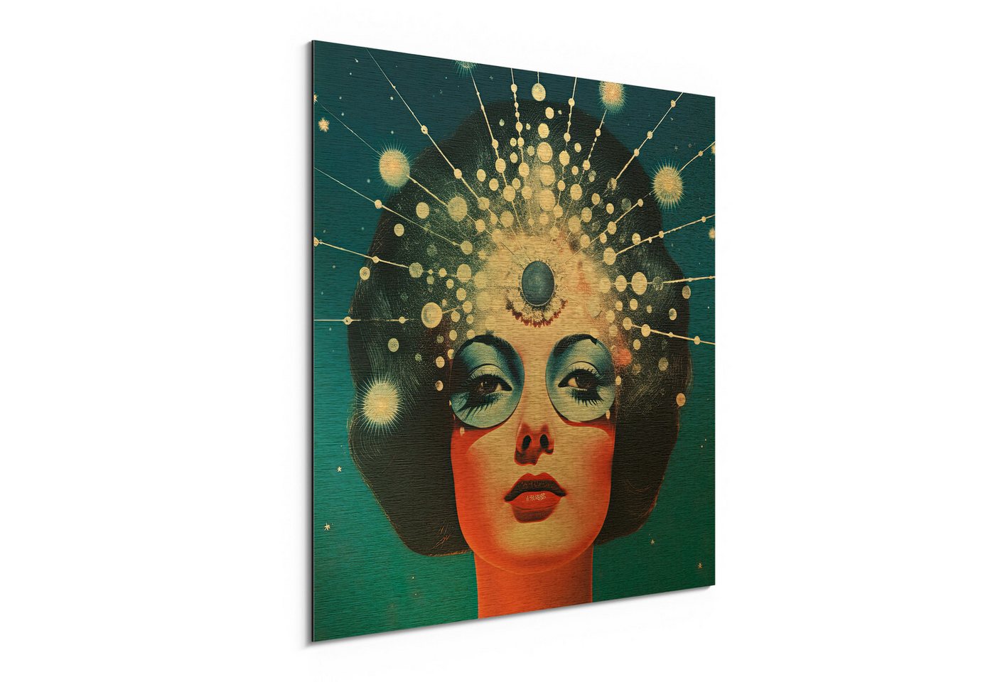 DEQORI Metallbild 'Galaktische Schönheit', Alu Dibond Bild Aluminium Aluverbundplatte Design Wandbild Aludibond DEQORI Metallbild 'Galaktische Schönheit', Alu Dibond Bild Aluminium Aluverbundplatte Design Wandbild Aludibond von DEQORI