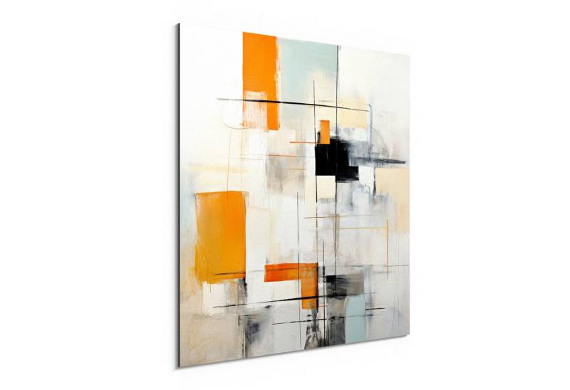 DEQORI Metallbild 'Geometrische Resonanz', Alu Dibond Bild Aluminium Aluverbundplatte Design Wandbild Aludibond DEQORI Metallbild 'Geometrische Resonanz', Alu Dibond Bild Aluminium Aluverbundplatte Design Wandbild Aludibond von DEQORI