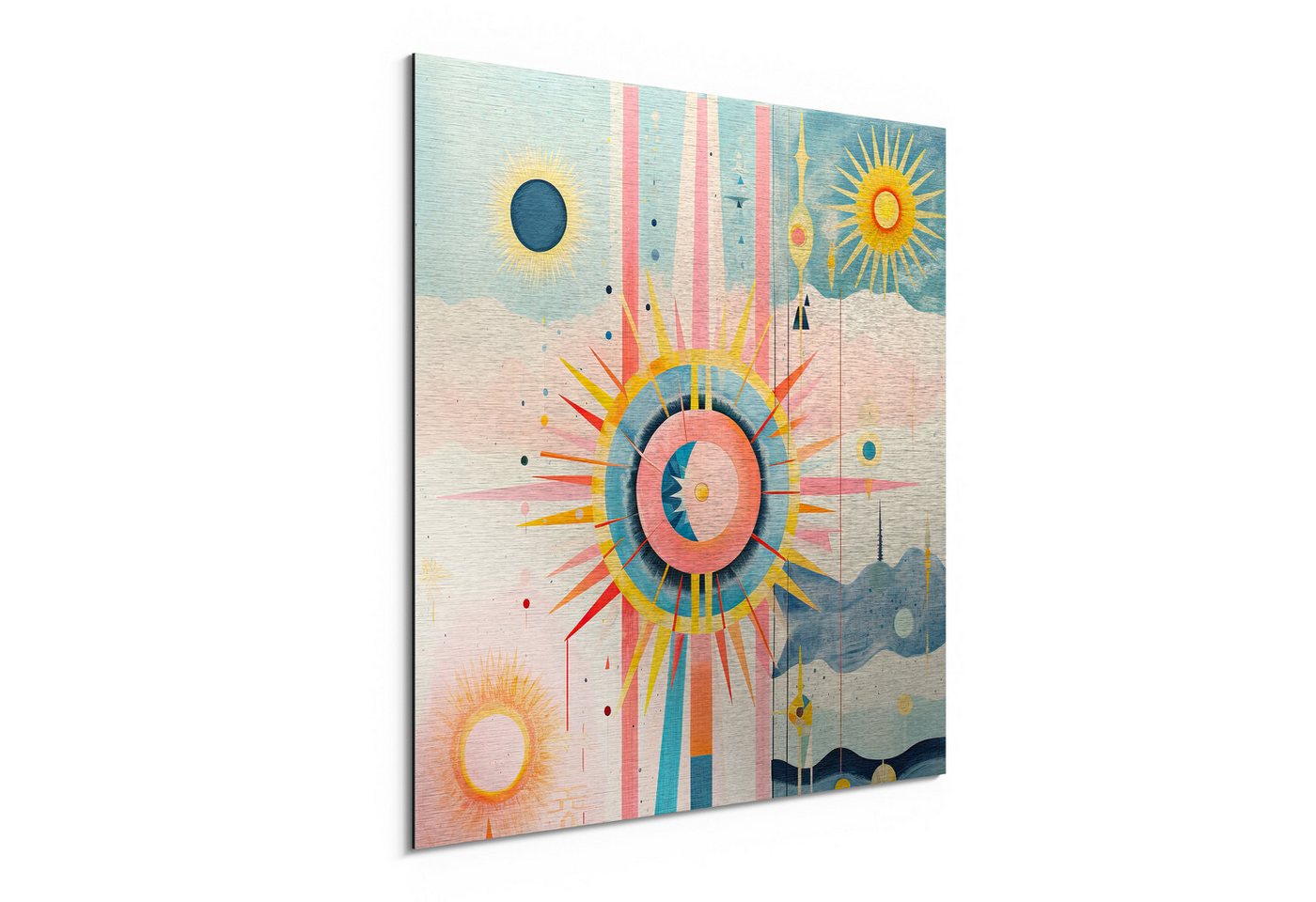 DEQORI Metallbild 'Himmlische Harmonie', Alu Dibond Bild Aluminium Aluverbundplatte Design Wandbild Aludibond DEQORI Metallbild 'Himmlische Harmonie', Alu Dibond Bild Aluminium Aluverbundplatte Design Wandbild Aludibond von DEQORI