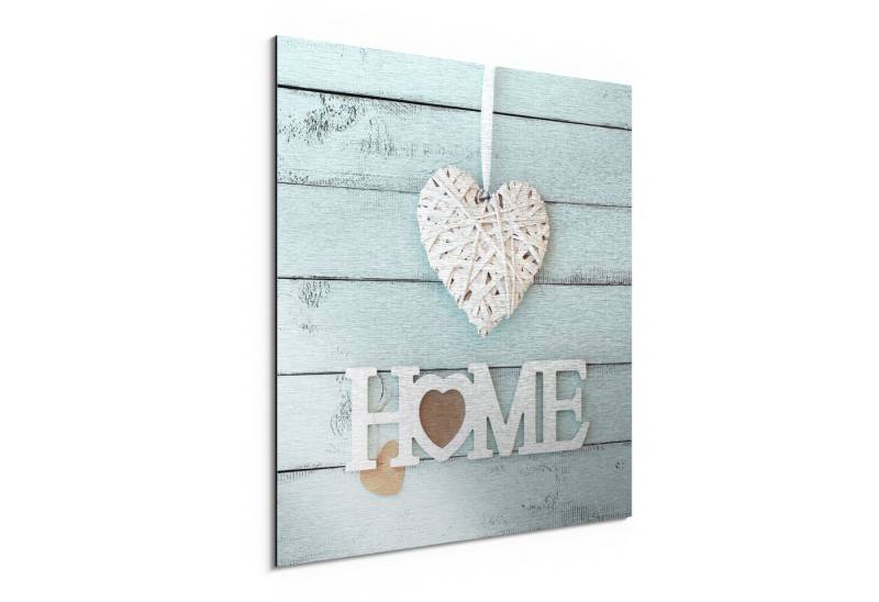 DEQORI Metallbild 'Holzschrift HOME', Alu Dibond Bild Aluminium Aluverbundplatte Design Wandbild Aludibond DEQORI Metallbild 'Holzschrift HOME', Alu Dibond Bild Aluminium Aluverbundplatte Design Wandbild Aludibond von DEQORI