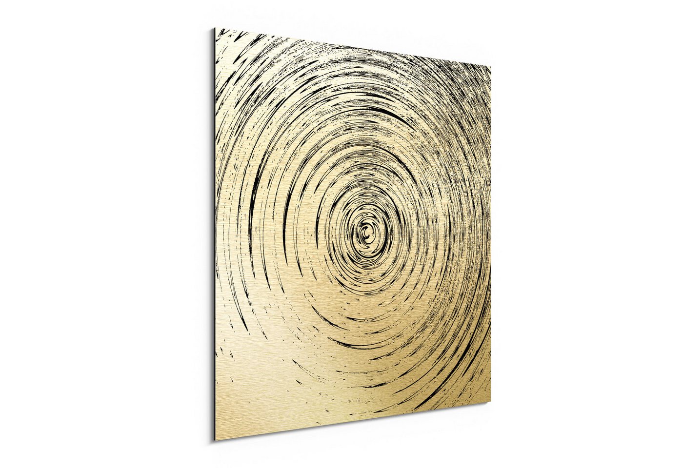 DEQORI Metallbild 'Im Sog der Linien', Alu Dibond Bild Aluminium Aluverbundplatte Design Wandbild Aludibond DEQORI Metallbild 'Im Sog der Linien', Alu Dibond Bild Aluminium Aluverbundplatte Design Wandbild Aludibond von DEQORI