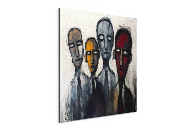 DEQORI Metallbild 'In der Menge verloren', Alu Dibond Bild Aluminium Aluverbundplatte Design Wandbild Aludibond DEQORI Metallbild 'In der Menge verloren', Alu Dibond Bild Aluminium Aluverbundplatte Design Wandbild Aludibond von DEQORI