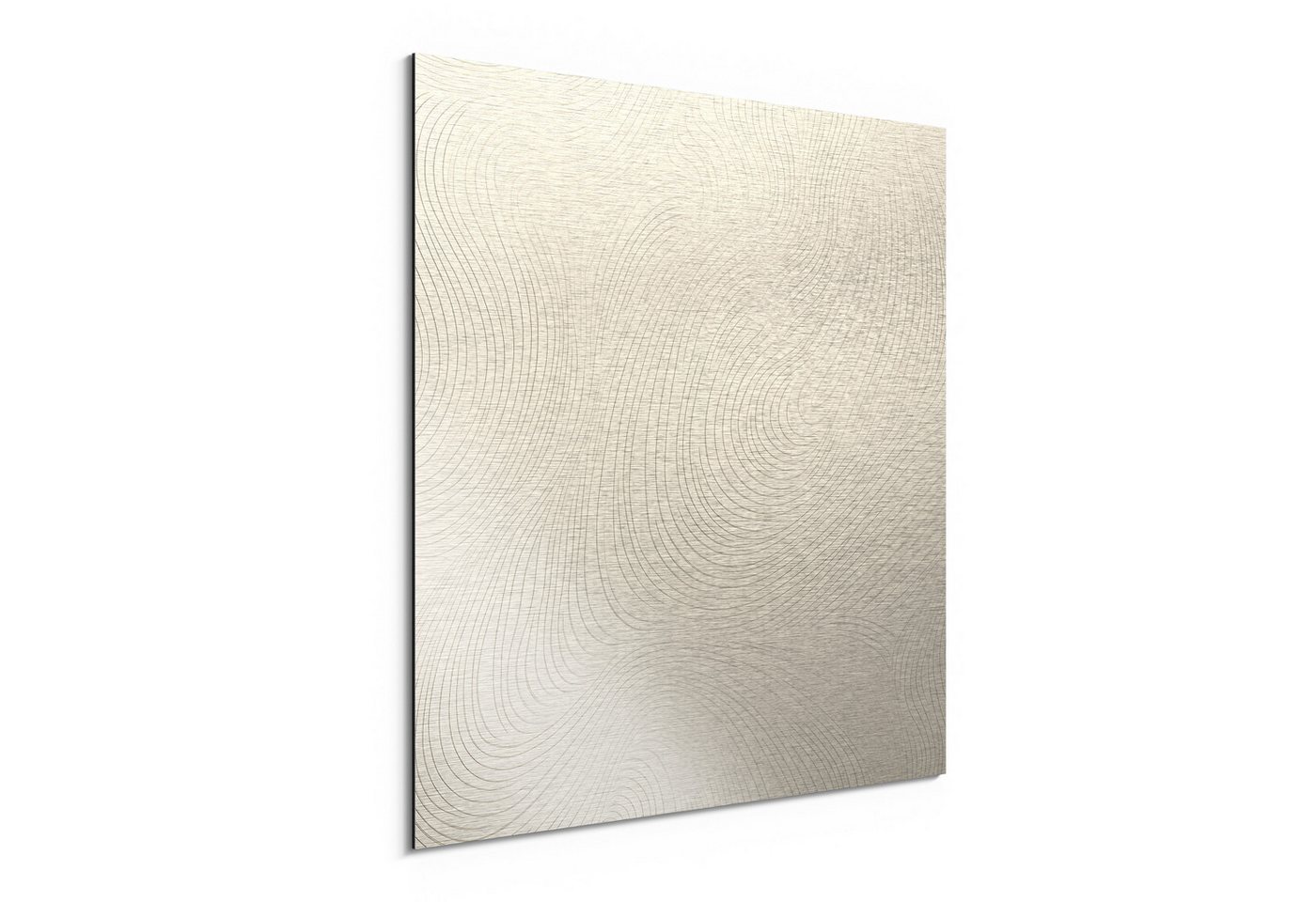 DEQORI Metallbild 'In feinen Linien', Alu Dibond Bild Aluminium Aluverbundplatte Design Wandbild Aludibond DEQORI Metallbild 'In feinen Linien', Alu Dibond Bild Aluminium Aluverbundplatte Design Wandbild Aludibond von DEQORI