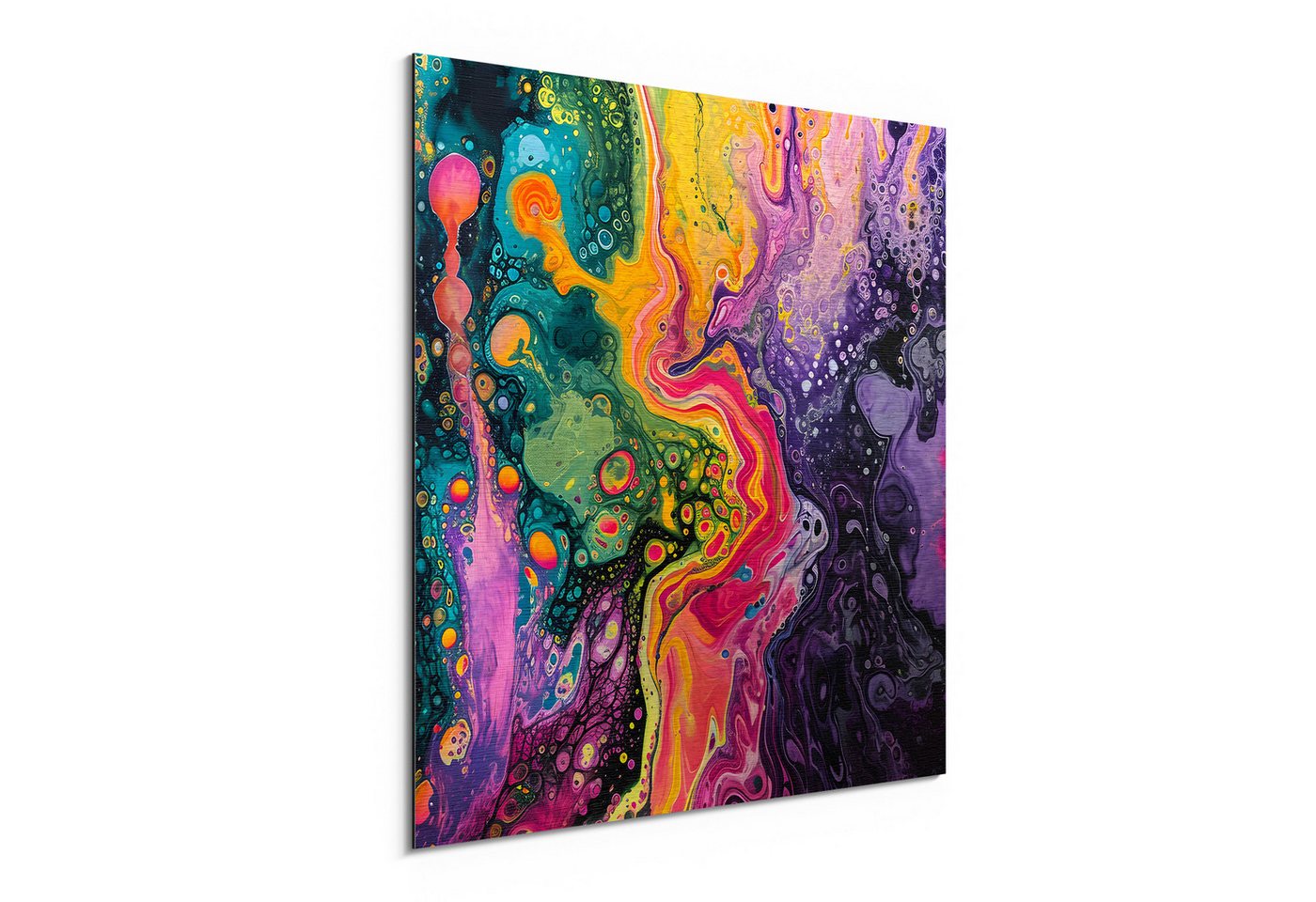 DEQORI Metallbild 'Kosmische Farbwelt', Alu Dibond Bild Aluminium Aluverbundplatte Design Wandbild Aludibond DEQORI Metallbild 'Kosmische Farbwelt', Alu Dibond Bild Aluminium Aluverbundplatte Design Wandbild Aludibond von DEQORI