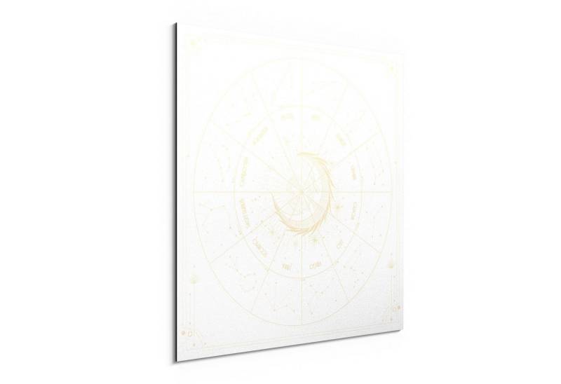 DEQORI Metallbild 'Kosmischer Kompass', Alu Dibond Bild Aluminium Aluverbundplatte Design Wandbild Aludibond DEQORI Metallbild 'Kosmischer Kompass', Alu Dibond Bild Aluminium Aluverbundplatte Design Wandbild Aludibond von DEQORI