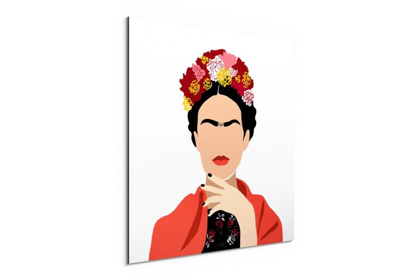 DEQORI Metallbild 'Kraft der Blumenkrone', Alu Dibond Bild Aluminium Aluverbundplatte Design Wandbild Aludibond DEQORI Metallbild 'Kraft der Blumenkrone', Alu Dibond Bild Aluminium Aluverbundplatte Design Wandbild Aludibond von DEQORI