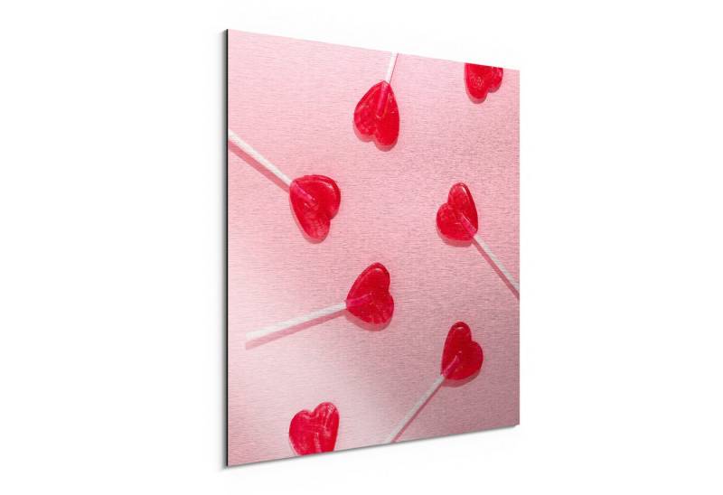 DEQORI Metallbild 'Liebe am Stiel', Alu Dibond Bild Aluminium Aluverbundplatte Design Wandbild Aludibond DEQORI Metallbild 'Liebe am Stiel', Alu Dibond Bild Aluminium Aluverbundplatte Design Wandbild Aludibond von DEQORI