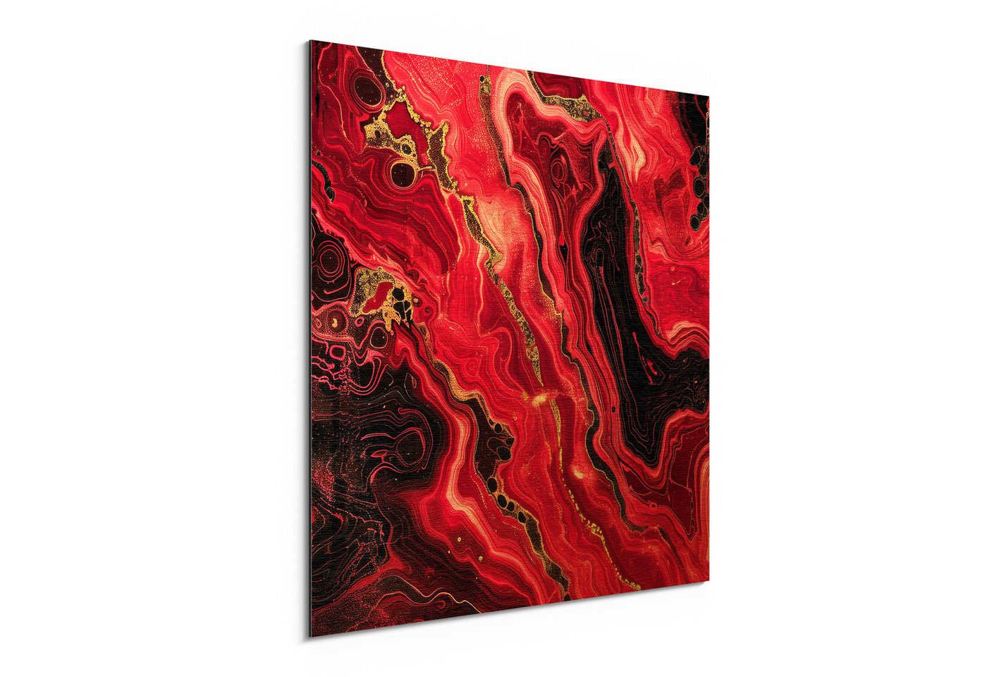 DEQORI Metallbild 'Magische Lava', Alu Dibond Bild Aluminium Aluverbundplatte Design Wandbild Aludibond DEQORI Metallbild 'Magische Lava', Alu Dibond Bild Aluminium Aluverbundplatte Design Wandbild Aludibond von DEQORI