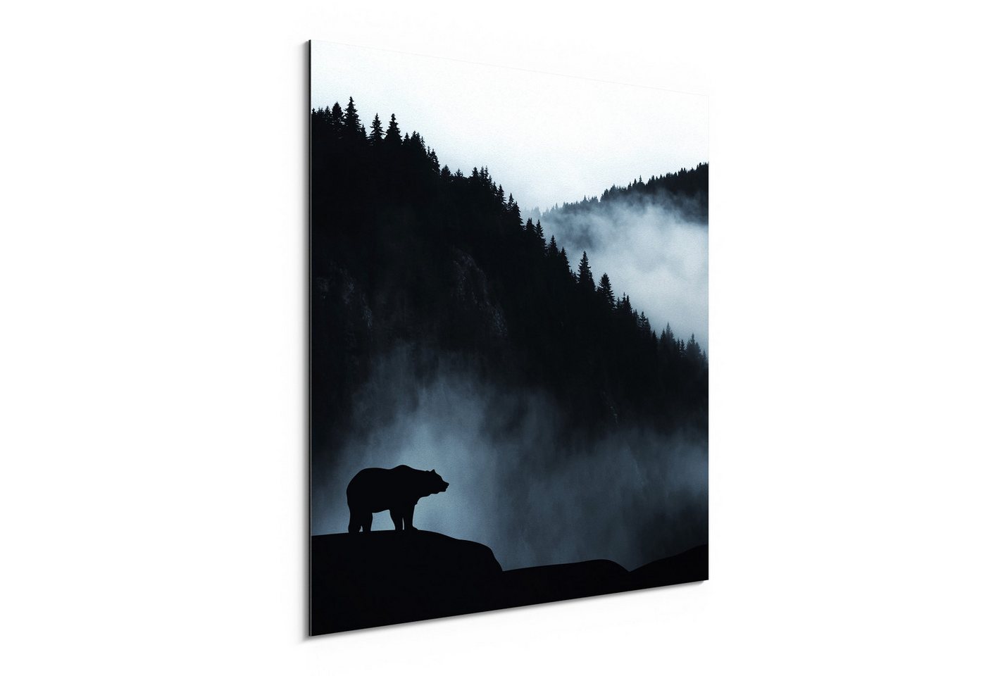 DEQORI Metallbild 'Nebel über dem Revier', Alu Dibond Bild Aluminium Aluverbundplatte Design Wandbild Aludibond DEQORI Metallbild 'Nebel über dem Revier', Alu Dibond Bild Aluminium Aluverbundplatte Design Wandbild Aludibond von DEQORI