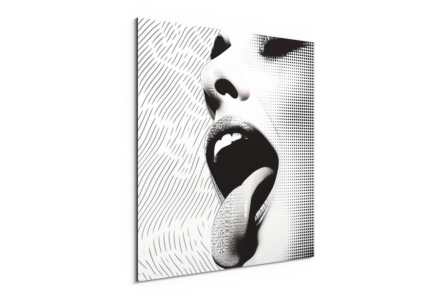 DEQORI Metallbild 'Pixel der Begierde', Alu Dibond Bild Aluminium Aluverbundplatte Design Wandbild Aludibond DEQORI Metallbild 'Pixel der Begierde', Alu Dibond Bild Aluminium Aluverbundplatte Design Wandbild Aludibond von DEQORI