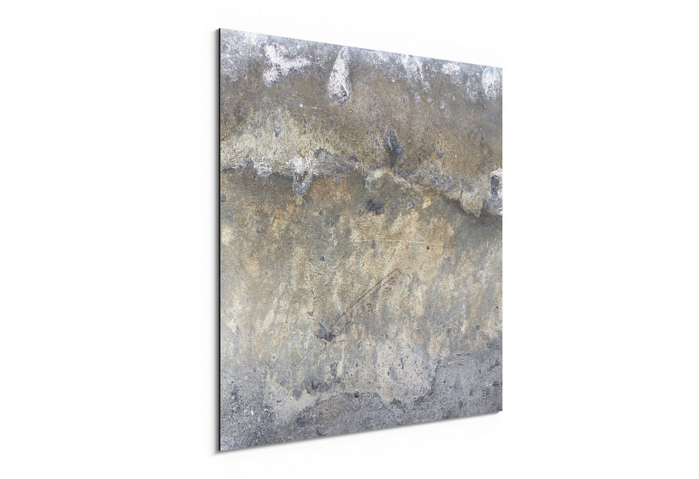 DEQORI Metallbild 'Raue Zementtextur', Alu Dibond Bild Aluminium Aluverbundplatte Design Wandbild Aludibond DEQORI Metallbild 'Raue Zementtextur', Alu Dibond Bild Aluminium Aluverbundplatte Design Wandbild Aludibond von DEQORI