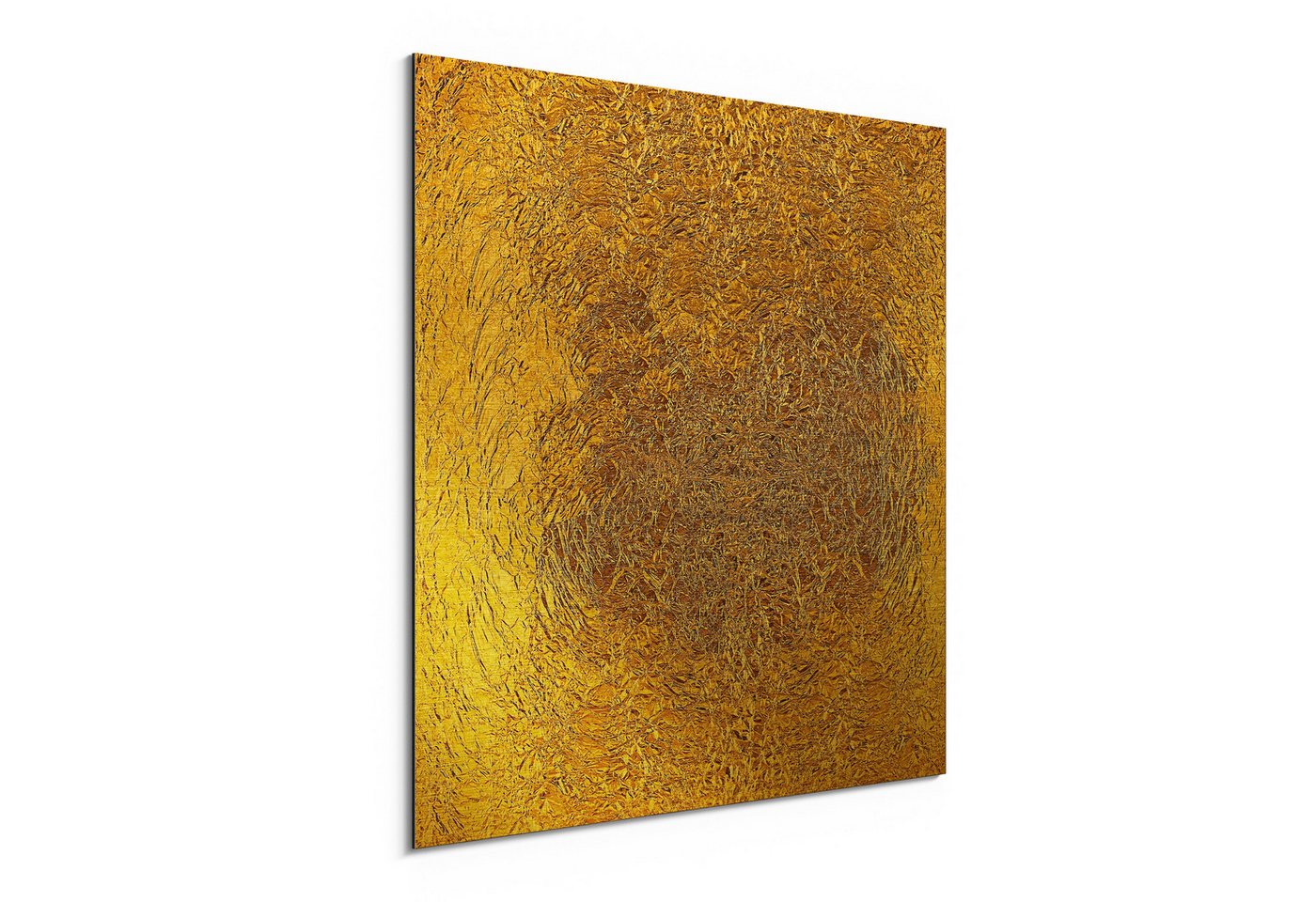 DEQORI Metallbild 'Relief in Goldoptik', Alu Dibond Bild Aluminium Aluverbundplatte Design Wandbild Aludibond DEQORI Metallbild 'Relief in Goldoptik', Alu Dibond Bild Aluminium Aluverbundplatte Design Wandbild Aludibond von DEQORI