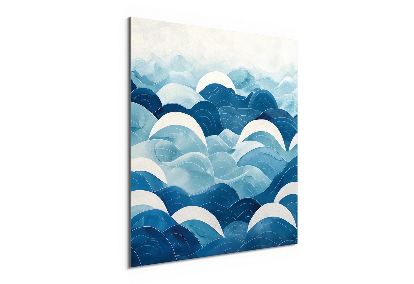 DEQORI Metallbild 'Rhythmus der Wellen', Alu Dibond Bild Aluminium Aluverbundplatte Design Wandbild Aludibond DEQORI Metallbild 'Rhythmus der Wellen', Alu Dibond Bild Aluminium Aluverbundplatte Design Wandbild Aludibond von DEQORI