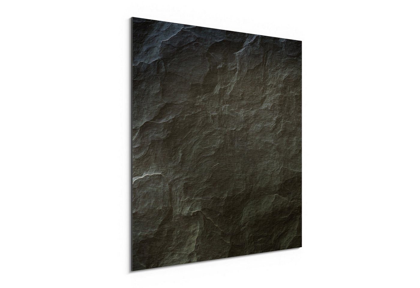 DEQORI Metallbild 'Schieferfassade', Alu Dibond Bild Aluminium Aluverbundplatte Design Wandbild Aludibond DEQORI Metallbild 'Schieferfassade', Alu Dibond Bild Aluminium Aluverbundplatte Design Wandbild Aludibond von DEQORI