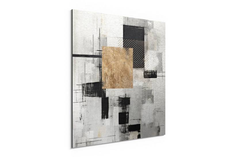 DEQORI Metallbild 'Schimmernde Ordnung', Alu Dibond Bild Aluminium Aluverbundplatte Design Wandbild Aludibond DEQORI Metallbild 'Schimmernde Ordnung', Alu Dibond Bild Aluminium Aluverbundplatte Design Wandbild Aludibond von DEQORI