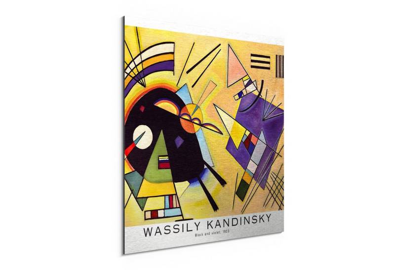 DEQORI Metallbild 'Schwarz und Violett', Alu Dibond Bild Aluminium Aluverbundplatte Design Wandbild Aludibond DEQORI Metallbild 'Schwarz und Violett', Alu Dibond Bild Aluminium Aluverbundplatte Design Wandbild Aludibond von DEQORI