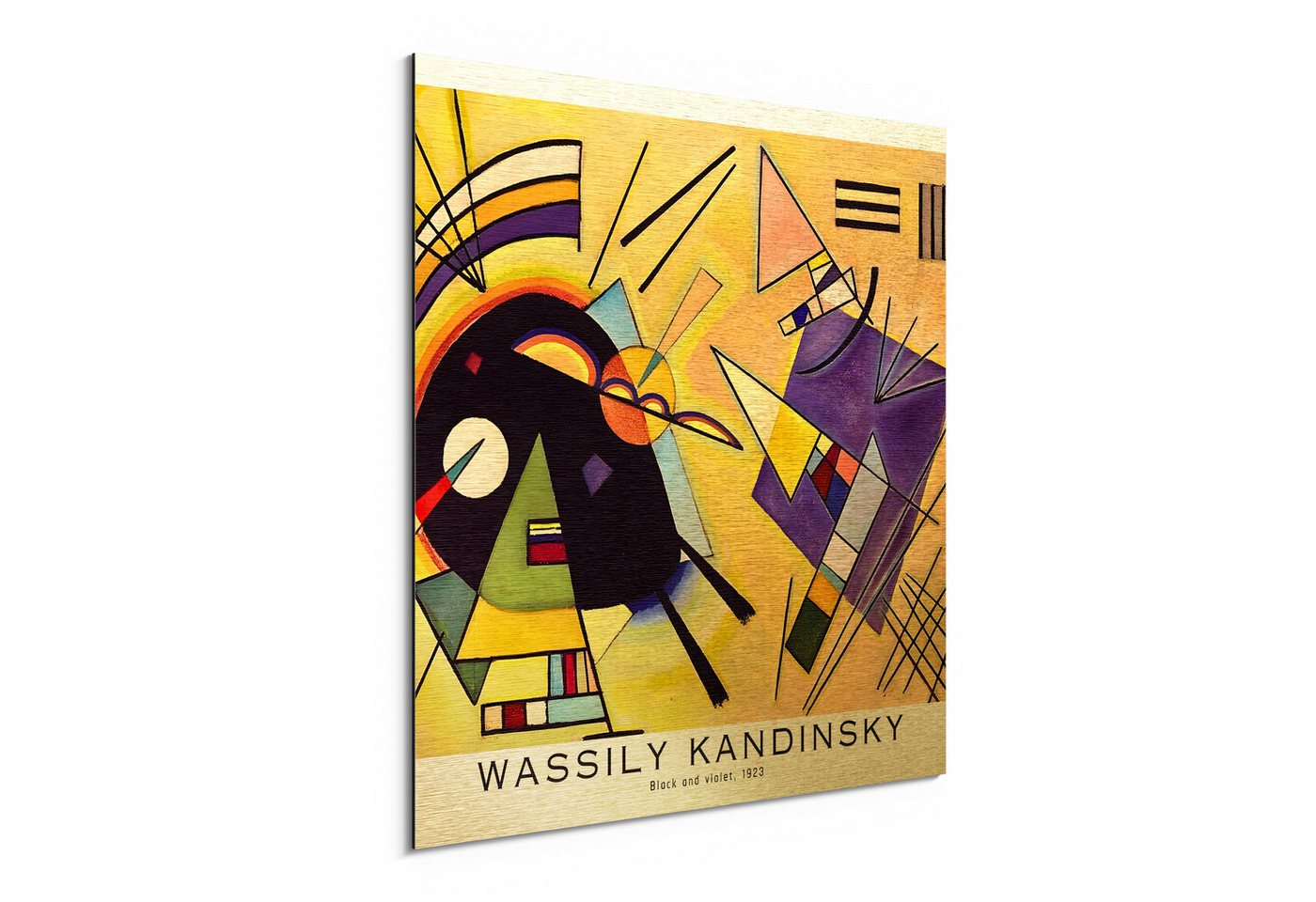 DEQORI Metallbild 'Schwarz und Violett', Alu Dibond Bild Aluminium Aluverbundplatte Design Wandbild Aludibond DEQORI Metallbild 'Schwarz und Violett', Alu Dibond Bild Aluminium Aluverbundplatte Design Wandbild Aludibond von DEQORI