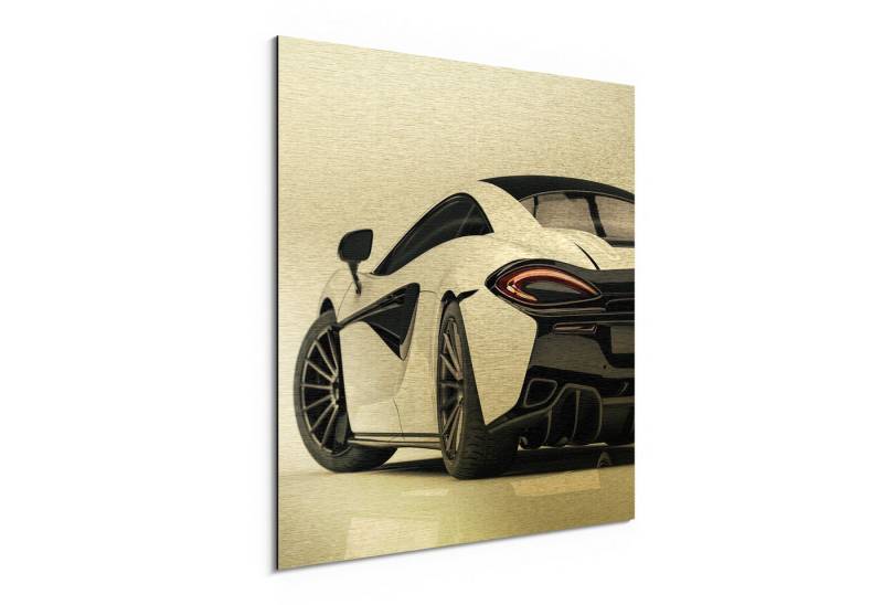 DEQORI Metallbild 'Sportliches Auto ', Alu Dibond Bild Aluminium Aluverbundplatte Design Wandbild Aludibond DEQORI Metallbild 'Sportliches Auto ', Alu Dibond Bild Aluminium Aluverbundplatte Design Wandbild Aludibond von DEQORI