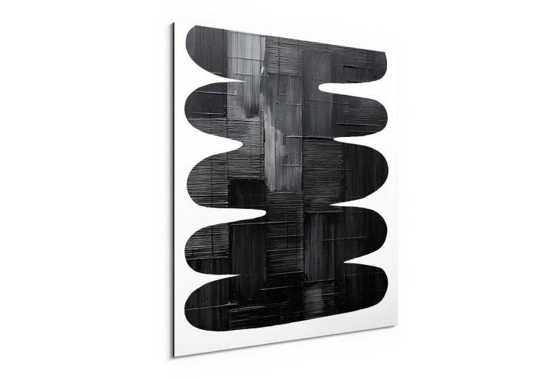 DEQORI Metallbild 'Taktile Form', Alu Dibond Bild Aluminium Aluverbundplatte Design Wandbild Aludibond DEQORI Metallbild 'Taktile Form', Alu Dibond Bild Aluminium Aluverbundplatte Design Wandbild Aludibond von DEQORI