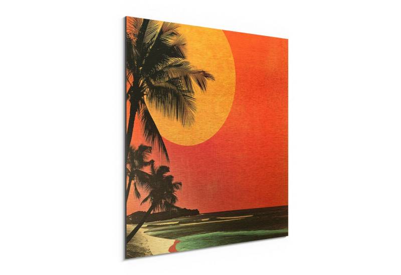 DEQORI Metallbild 'Tropenglut', Alu Dibond Bild Aluminium Aluverbundplatte Design Wandbild Aludibond DEQORI Metallbild 'Tropenglut', Alu Dibond Bild Aluminium Aluverbundplatte Design Wandbild Aludibond von DEQORI