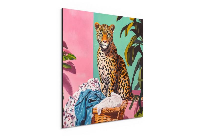 DEQORI Metallbild 'Tropenwäsche', Alu Dibond Bild Aluminium Aluverbundplatte Design Wandbild Aludibond DEQORI Metallbild 'Tropenwäsche', Alu Dibond Bild Aluminium Aluverbundplatte Design Wandbild Aludibond von DEQORI