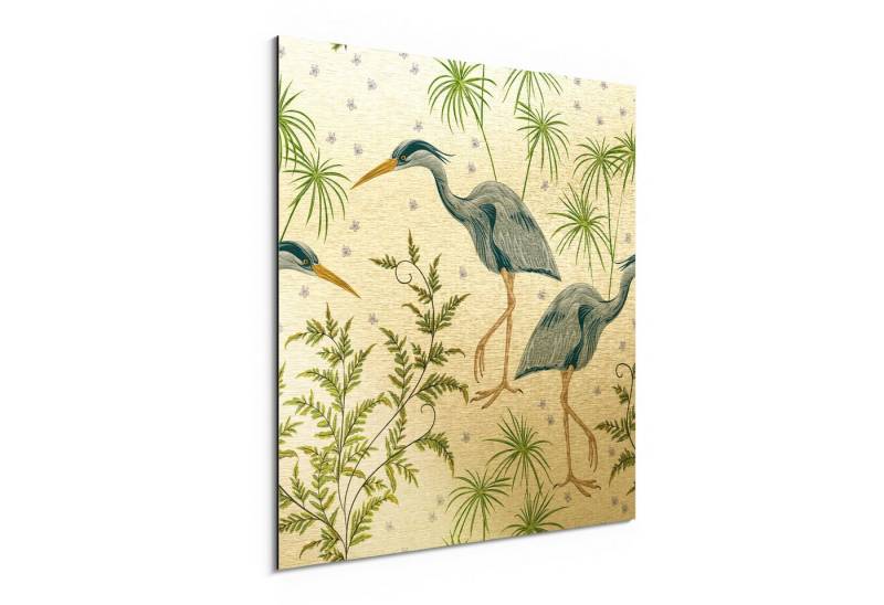 DEQORI Metallbild 'Tropischer Stelzengang', Alu Dibond Bild Aluminium Aluverbundplatte Design Wandbild Aludibond DEQORI Metallbild 'Tropischer Stelzengang', Alu Dibond Bild Aluminium Aluverbundplatte Design Wandbild Aludibond von DEQORI