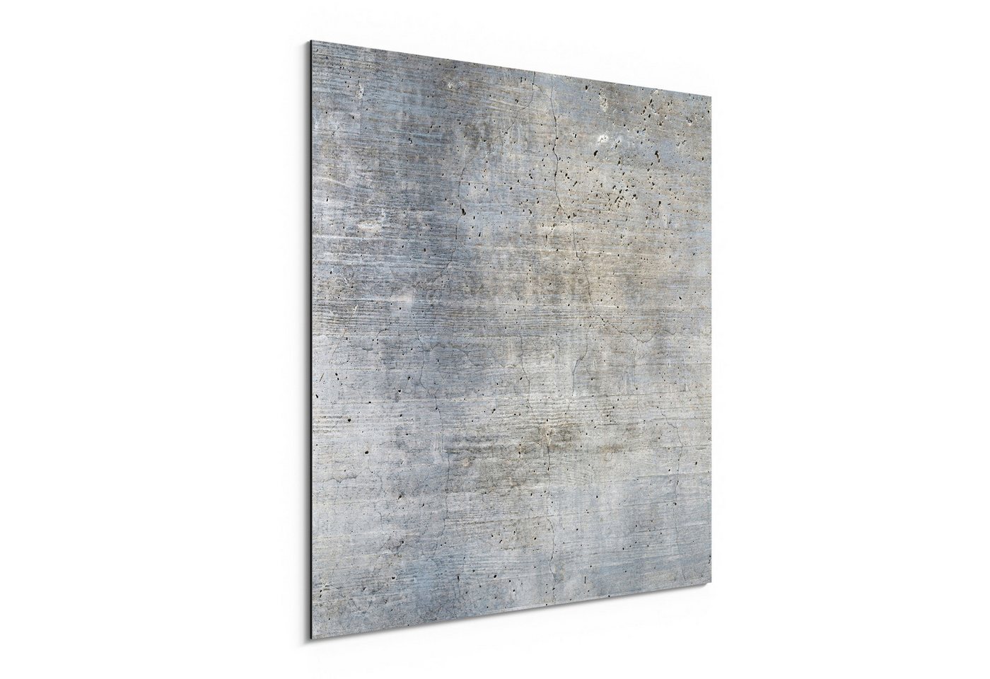 DEQORI Metallbild 'Unverputzte Zementtextur', Alu Dibond Bild Aluminium Aluverbundplatte Design Wandbild Aludibond DEQORI Metallbild 'Unverputzte Zementtextur', Alu Dibond Bild Aluminium Aluverbundplatte Design Wandbild Aludibond von DEQORI