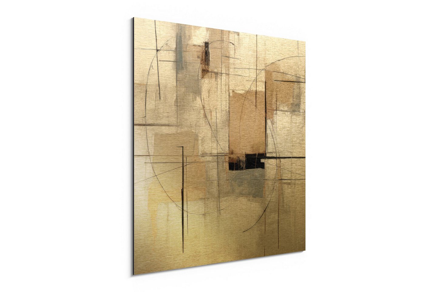 DEQORI Metallbild 'Urbaner Minimalismus', Alu Dibond Bild Aluminium Aluverbundplatte Design Wandbild Aludibond DEQORI Metallbild 'Urbaner Minimalismus', Alu Dibond Bild Aluminium Aluverbundplatte Design Wandbild Aludibond von DEQORI