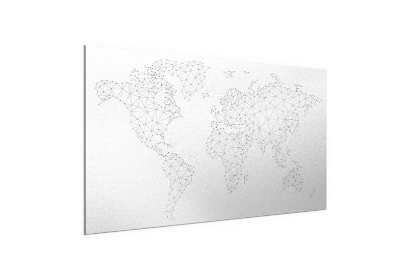 DEQORI Metallbild 'Vernetzte Welt', Alu Dibond Bild Aluminium Aluverbundplatte Design Wandbild Aludibond DEQORI Metallbild 'Vernetzte Welt', Alu Dibond Bild Aluminium Aluverbundplatte Design Wandbild Aludibond von DEQORI