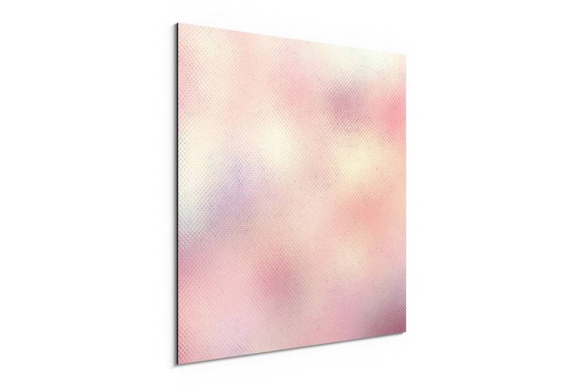 DEQORI Metallbild 'Verträumte Farbstruktur', Alu Dibond Bild Aluminium Aluverbundplatte Design Wandbild Aludibond von DEQORI