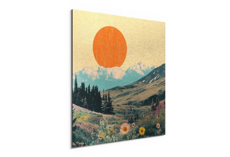 DEQORI Metallbild 'Wo die Sonne tanzt', Alu Dibond Bild Aluminium Aluverbundplatte Design Wandbild Aludibond DEQORI Metallbild 'Wo die Sonne tanzt', Alu Dibond Bild Aluminium Aluverbundplatte Design Wandbild Aludibond von DEQORI