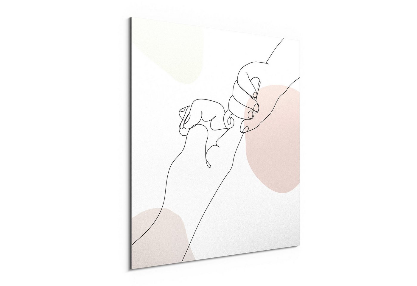 DEQORI Metallbild 'Zarte Verbindung', Alu Dibond Bild Aluminium Aluverbundplatte Design Wandbild Aludibond DEQORI Metallbild 'Zarte Verbindung', Alu Dibond Bild Aluminium Aluverbundplatte Design Wandbild Aludibond von DEQORI