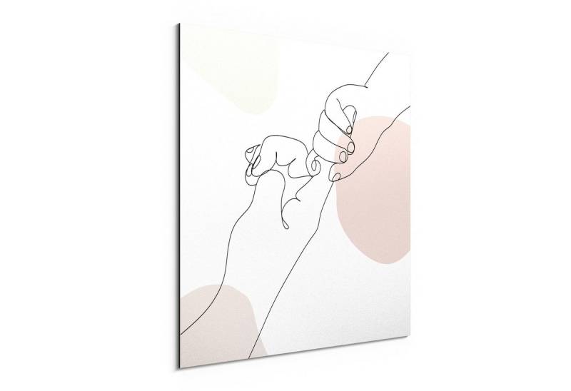 DEQORI Metallbild 'Zarte Verbindung', Alu Dibond Bild Aluminium Aluverbundplatte Design Wandbild Aludibond DEQORI Metallbild 'Zarte Verbindung', Alu Dibond Bild Aluminium Aluverbundplatte Design Wandbild Aludibond von DEQORI