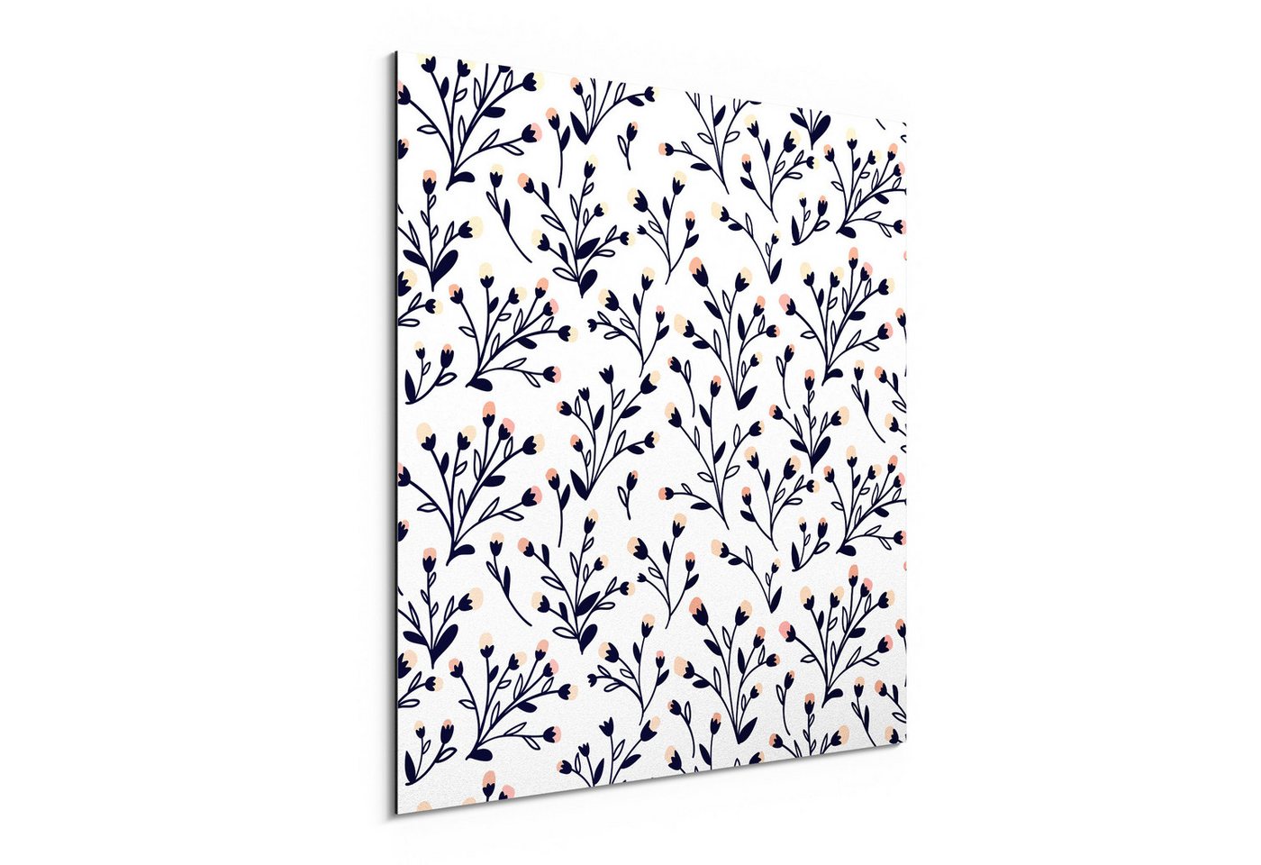 DEQORI Metallbild 'Zarte Zweige', Alu Dibond Bild Aluminium Aluverbundplatte Design Wandbild Aludibond DEQORI Metallbild 'Zarte Zweige', Alu Dibond Bild Aluminium Aluverbundplatte Design Wandbild Aludibond von DEQORI