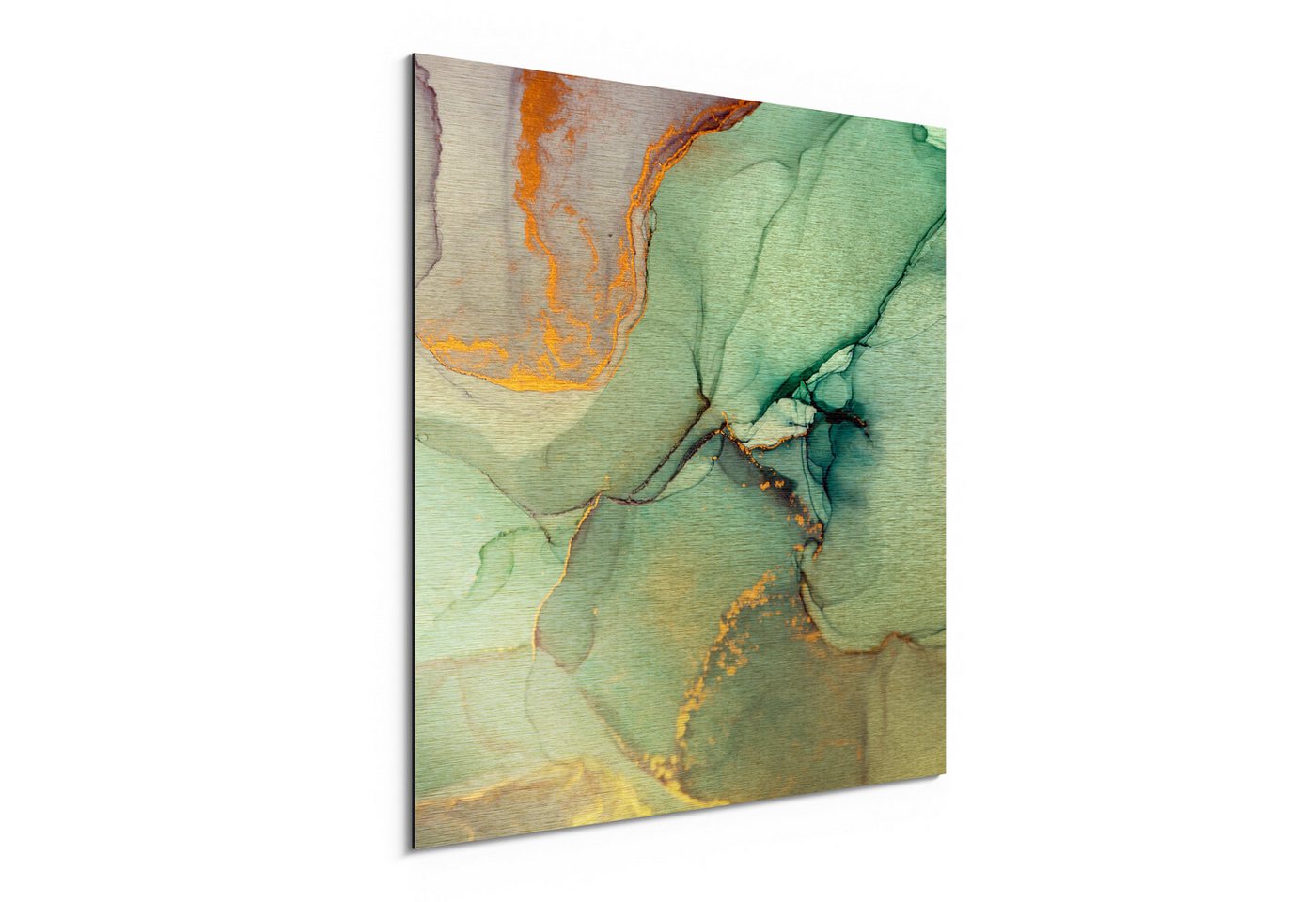 DEQORI Metallbild 'Zerlaufene Wasserfarbe ', Alu Dibond Bild Aluminium Aluverbundplatte Design Wandbild Aludibond DEQORI Metallbild 'Zerlaufene Wasserfarbe ', Alu Dibond Bild Aluminium Aluverbundplatte Design Wandbild Aludibond von DEQORI