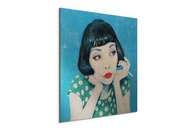 DEQORI Metallbild 'Zwischen Momenten', Alu Dibond Bild Aluminium Aluverbundplatte Design Wandbild Aludibond DEQORI Metallbild 'Zwischen Momenten', Alu Dibond Bild Aluminium Aluverbundplatte Design Wandbild Aludibond von DEQORI