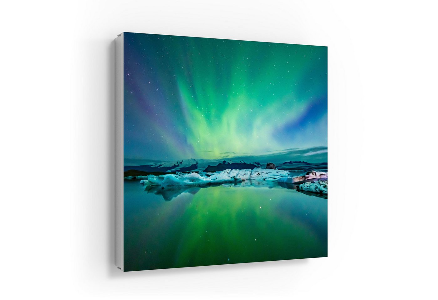 DEQORI Schlüsselkasten 'Leuchtendes Polarlicht', Schlüsselbox modern Schlüsselschrank magnetisch Schlüssel Kasten Box von DEQORI