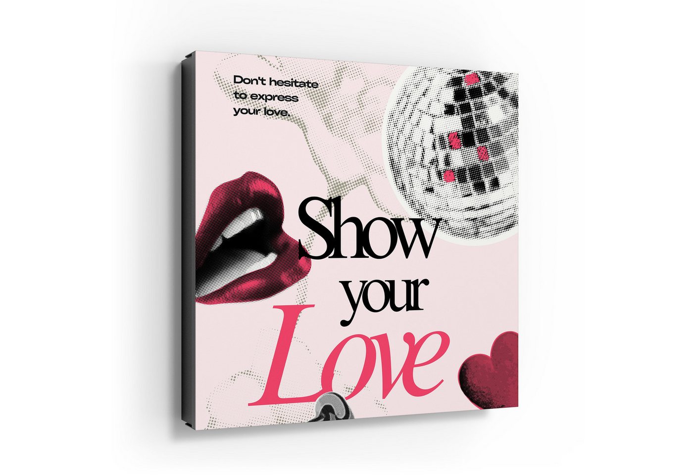 DEQORI Schlüsselkasten 'Lippen & Lollis', Schlüsselbox modern Schlüsselschrank magnetisch Schlüssel Kasten Box von DEQORI