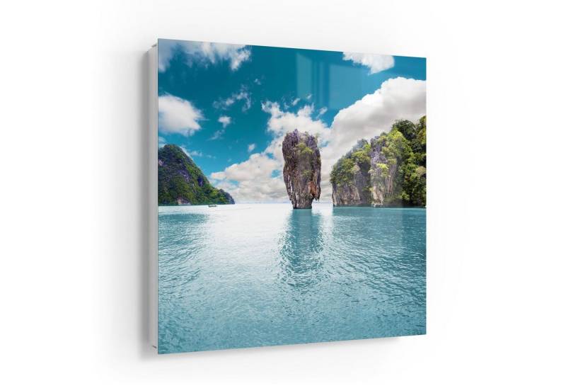 DEQORI Schlüsselkasten 'Paradiesisches Thailand', Glas Schlüsselbox modern magnetisch beschreibbar von DEQORI