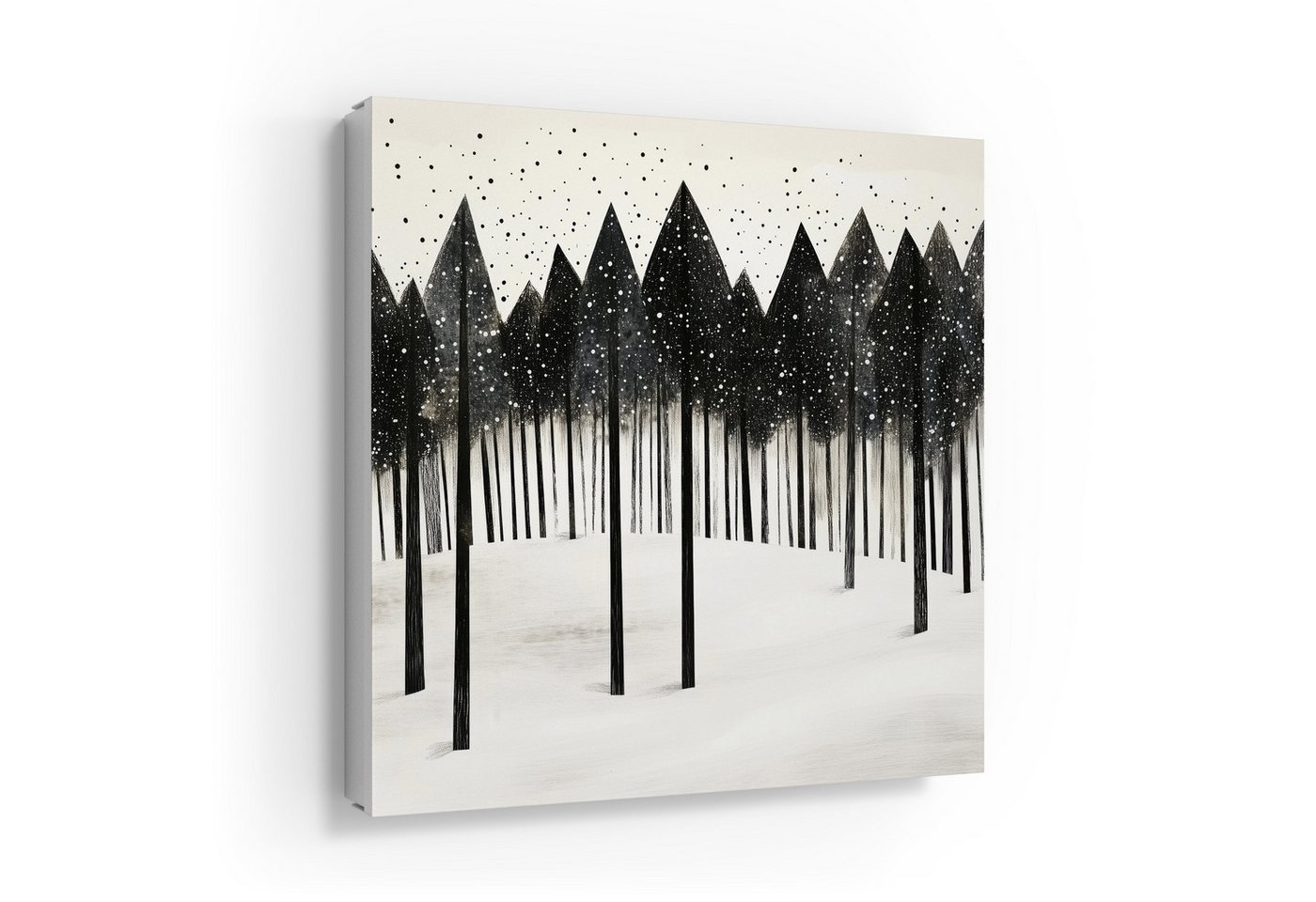 DEQORI Schlüsselkasten 'Schneegeflüster im Wald', Schlüsselbox modern Schlüsselschrank magnetisch Schlüssel Kasten Box von DEQORI