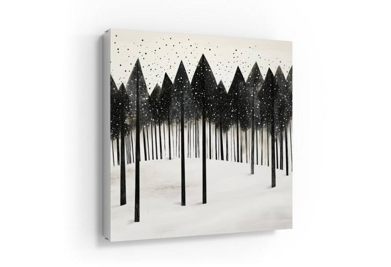 DEQORI Schlüsselkasten 'Schneegeflüster im Wald', Schlüsselbox modern Schlüsselschrank magnetisch Schlüssel Kasten Box von DEQORI