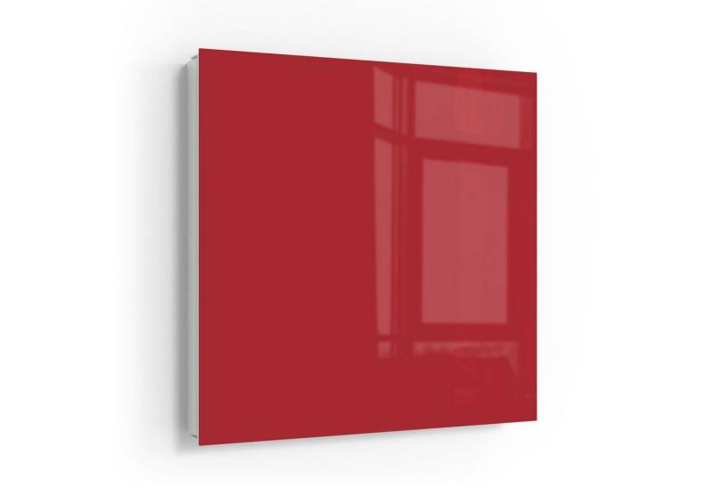 DEQORI Schlüsselkasten 'Unifarben - Rot', Glas Schlüsselbox modern magnetisch beschreibbar von DEQORI