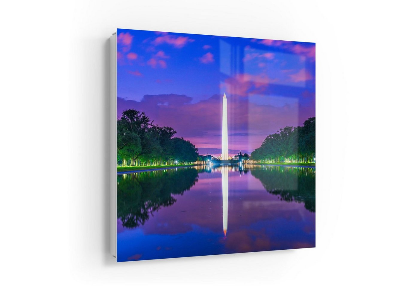 DEQORI Schlüsselkasten 'Washington Monument', Glas Schlüsselbox modern magnetisch beschreibbar von DEQORI