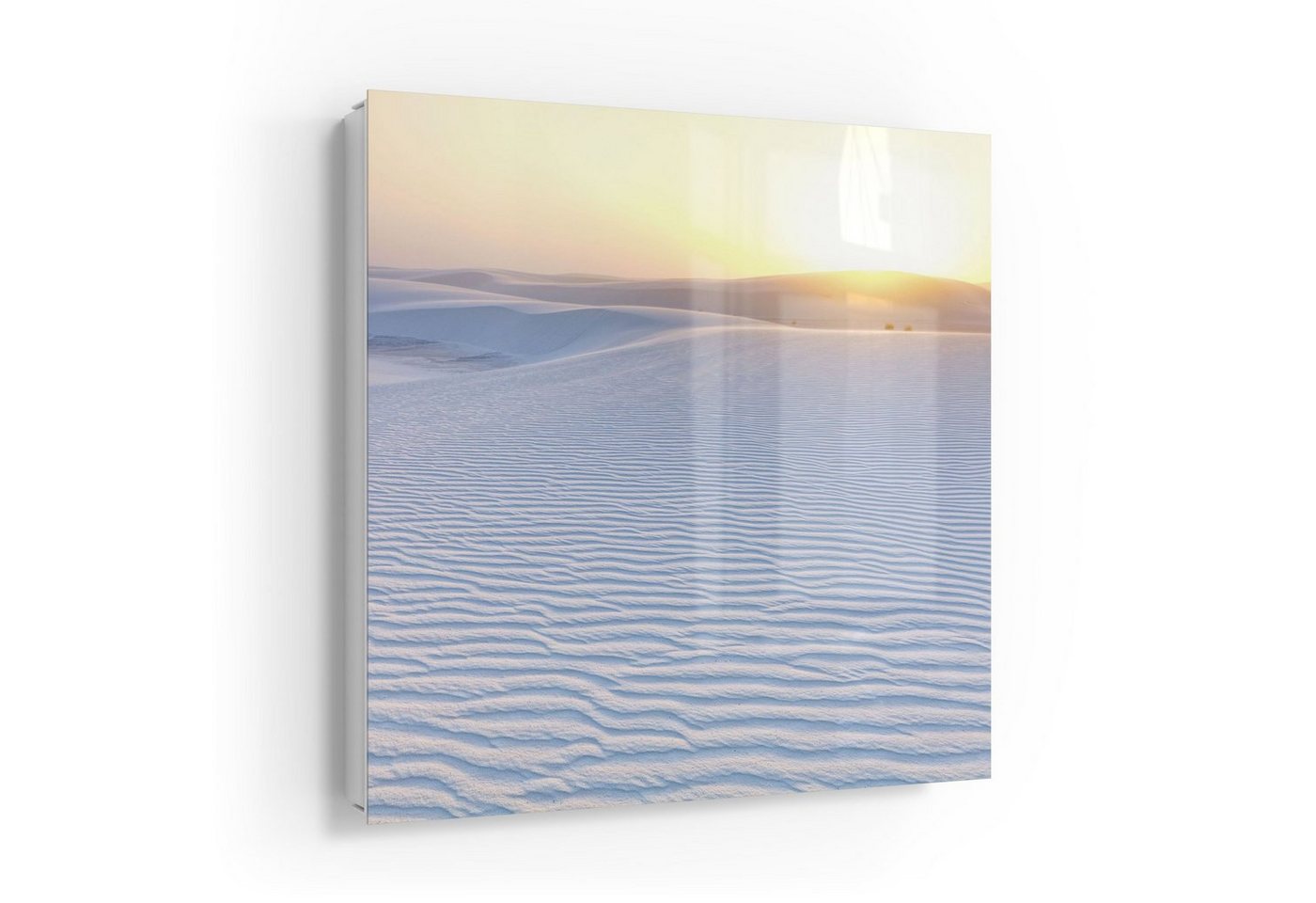 DEQORI Schlüsselkasten 'Weiße Sanddünen am Abend', Glas Schlüsselbox modern magnetisch beschreibbar von DEQORI
