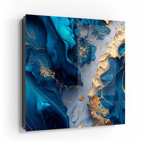 DEQORI Schlüsselkasten schwarz | 30x30 cm | Motiv Goldene Tiefen | Glas & Metall Schlüssel-Box | Schlüsselschrank mit 50 Haken + 2 Magnete | Moderne Box magnetisch & beschreibbar DEQORI Schlüsselkasten schwarz | 30x30 cm | Motiv Goldene Tiefen | Glas & Metall Schlüssel-Box | Schlüsselschrank mit 50 Haken + 2 Magnete | Moderne Box magnetisch & beschreibbar von DEQORI