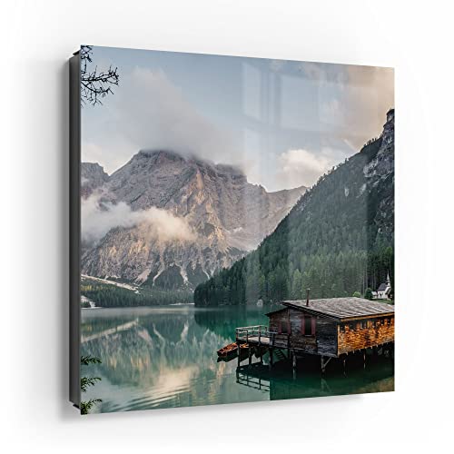 DEQORI Schlüsselkasten schwarz | 30x30 cm | Motiv Pragser Wildsee im Sommer | Glas & Metall Schlüssel-Box | Schlüsselschrank mit 50 Haken + 2 Magnete | Moderne Box magnetisch & beschreibbar DEQORI Schlüsselkasten schwarz | 30x30 cm | Motiv Pragser Wildsee im Sommer | Glas & Metall Schlüssel-Box | Schlüsselschrank mit 50 Haken + 2 Magnete | Moderne Box magnetisch & beschreibbar von DEQORI