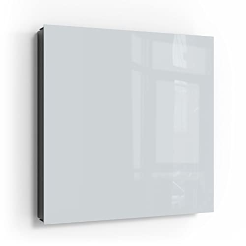 DEQORI Schlüsselkasten schwarz | 30x30 cm | Unifarben - Hellgrau | Glas & Metall Schlüssel-Box | Schlüsselschrank mit 50 Haken + 2 Magnete | Moderne Box magnetisch & beschreibbar DEQORI Schlüsselkasten schwarz | 30x30 cm | Unifarben - Hellgrau | Glas & Metall Schlüssel-Box | Schlüsselschrank mit 50 Haken + 2 Magnete | Moderne Box magnetisch & beschreibbar von DEQORI