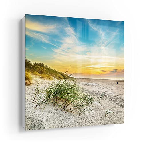 DEQORI Schlüsselkasten weiß | 30x30 cm | Motiv Baltischer Dünenstrand | Glas & Metall Schlüssel-Box | Schlüsselschrank mit 50 Haken + 2 Magnete | Moderne Design Box magnetisch & beschreibbar DEQORI Schlüsselkasten weiß | 30x30 cm | Motiv Baltischer Dünenstrand | Glas & Metall Schlüssel-Box | Schlüsselschrank mit 50 Haken + 2 Magnete | Moderne Design Box magnetisch & beschreibbar von DEQORI