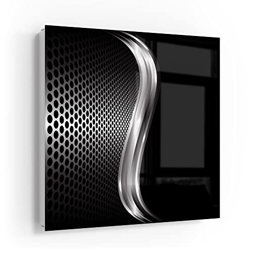 DEQORI Schlüsselkasten weiß | 30x30 cm | Motiv Gitter mit Silberschweif | Glas & Metall Schlüssel-Box | Schlüsselschrank mit 50 Haken + 2 Magnete | Moderne Design Box magnetisch & beschreibbar DEQORI Schlüsselkasten weiß | 30x30 cm | Motiv Gitter mit Silberschweif | Glas & Metall Schlüssel-Box | Schlüsselschrank mit 50 Haken + 2 Magnete | Moderne Design Box magnetisch & beschreibbar von DEQORI