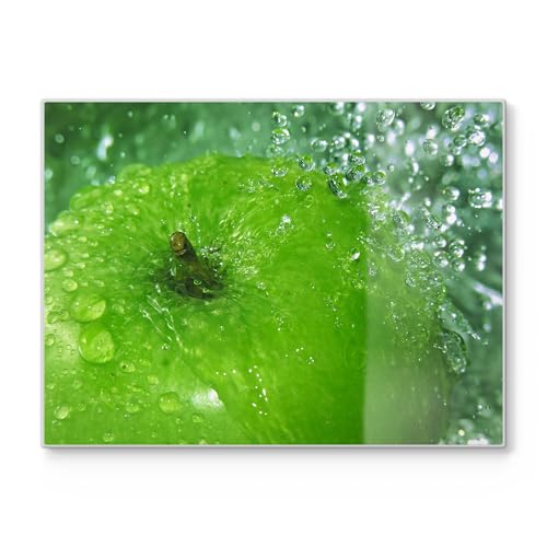 DEQORI Schneidebrett aus Glas | groß 40x30 cm | Motiv "Erfrischende Vitalität" | Design Schneideplatte für Küche | Frühstücksbrett antibakteriell & rutschfest | Glasplatte & Servierplatte DEQORI Schneidebrett aus Glas | groß 40x30 cm | Motiv "Erfrischende Vitalität" | Design Schneideplatte für Küche | Frühstücksbrett antibakteriell & rutschfest | Glasplatte & Servierplatte von DEQORI